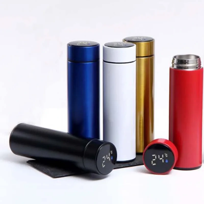 China Selection Ineedu Double Vacuum Insulation 500ml Tumbler Stainless Steel Smart Water Bottle With Led Temperature Display 1
