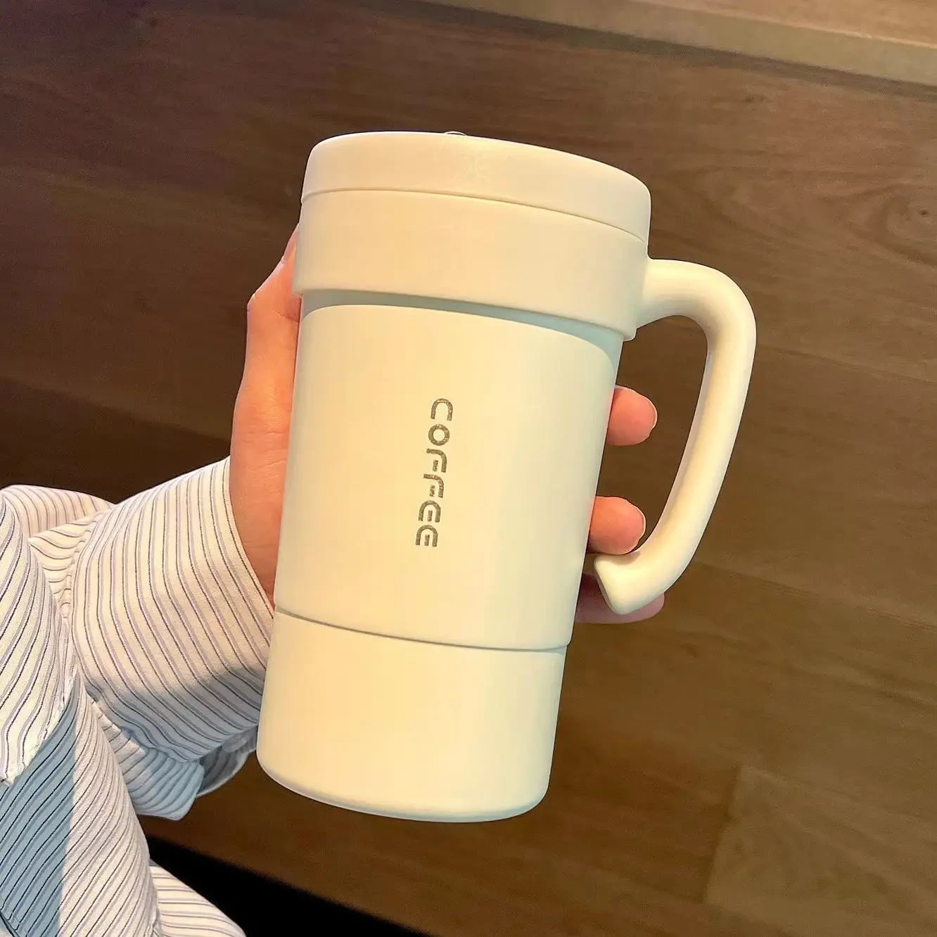 China Selection Ineedu Japanese Simple Mug Female High Value Office Stainless Steel Coffee Cup Male Portable Student Water Cup 1