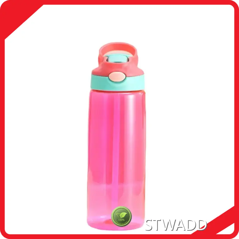 Hot Salecustom Plastic Water Bottles for Student with Straw Applicable 1