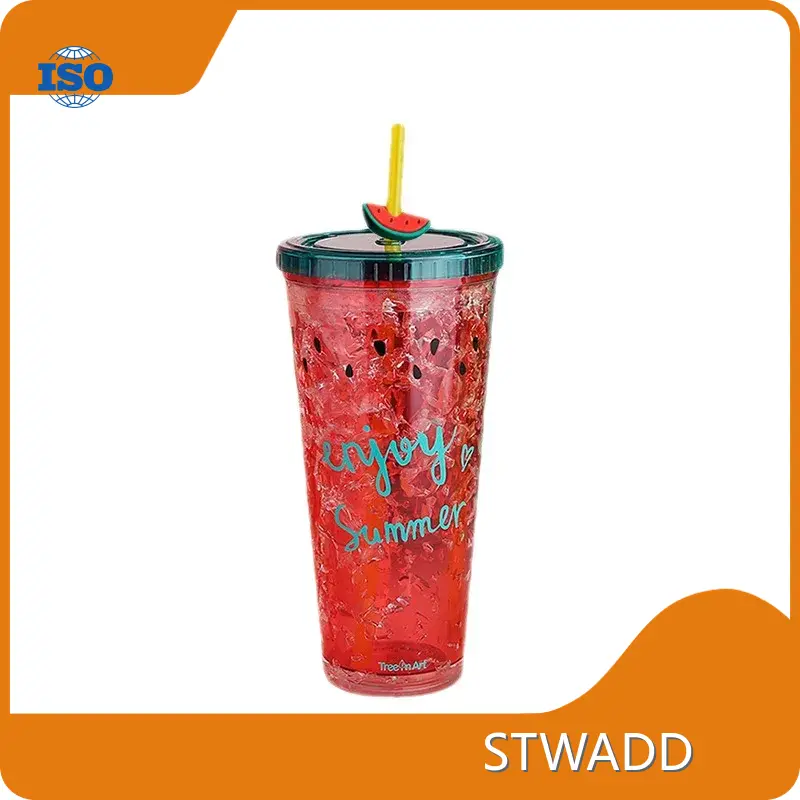 Plastic Tumbler Cups BPA-free Lid - - STWADD 1