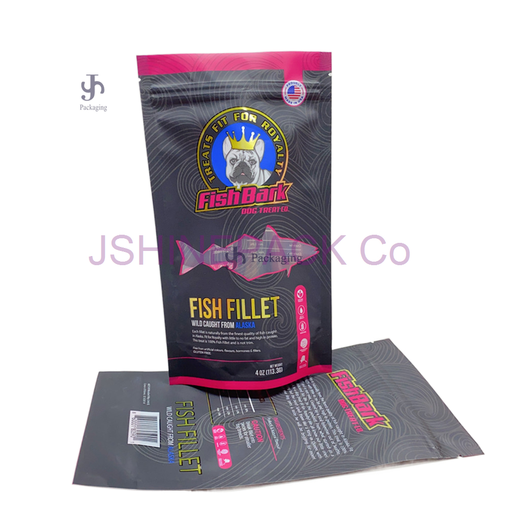 Custom Artwork Premium Hundeleckerli-Verpackung, Standbodenbeutel mit Druckverschluss | JSHINEPACK 1