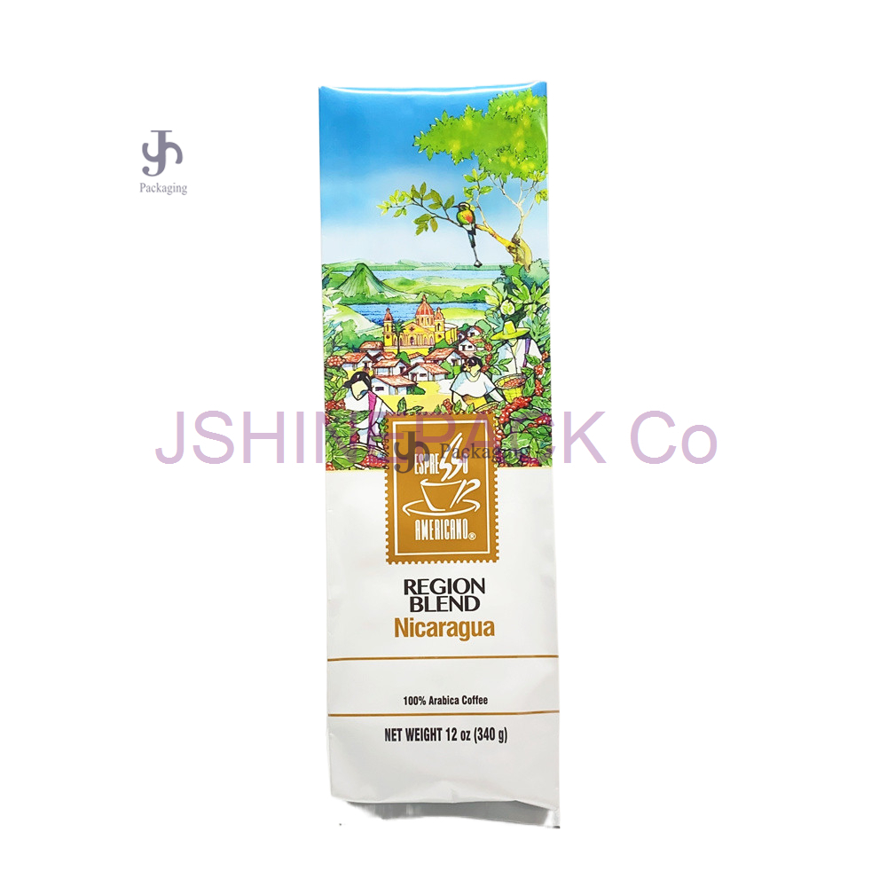 Eco Friendly Heat Sealable Aluminum Foil Coffee Bean Packaging Bag With Moisture Proof | JSHINEPACK 1