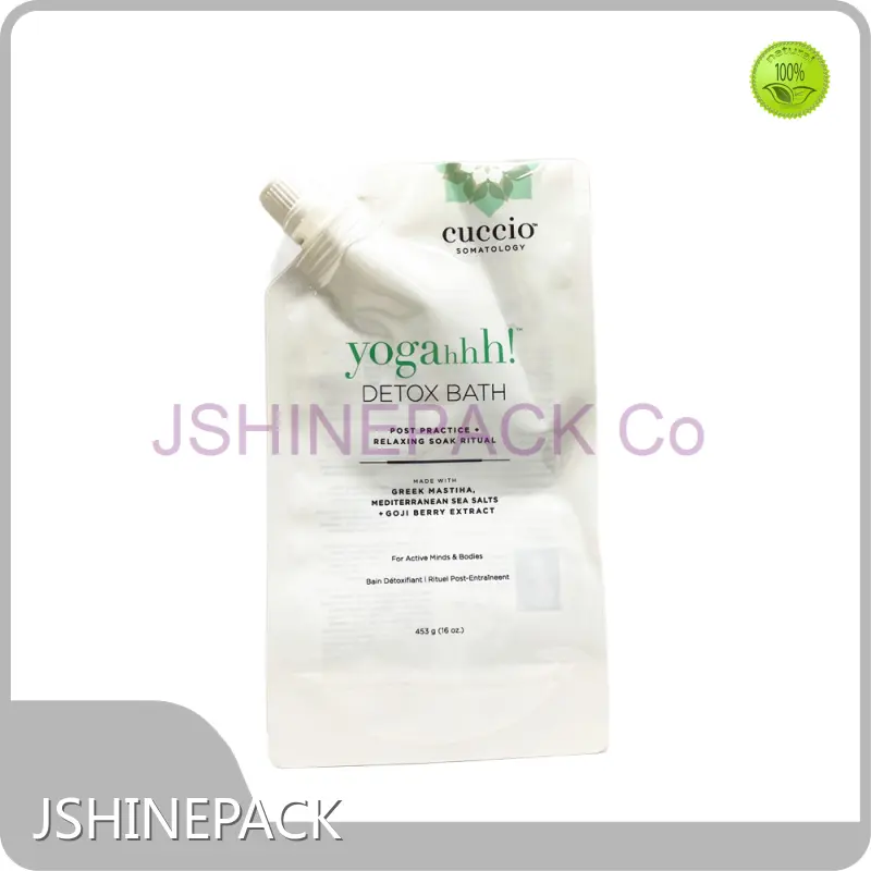Custom Spout Pouch CMYK + White - Bulk Production - JSHINEPACK 1