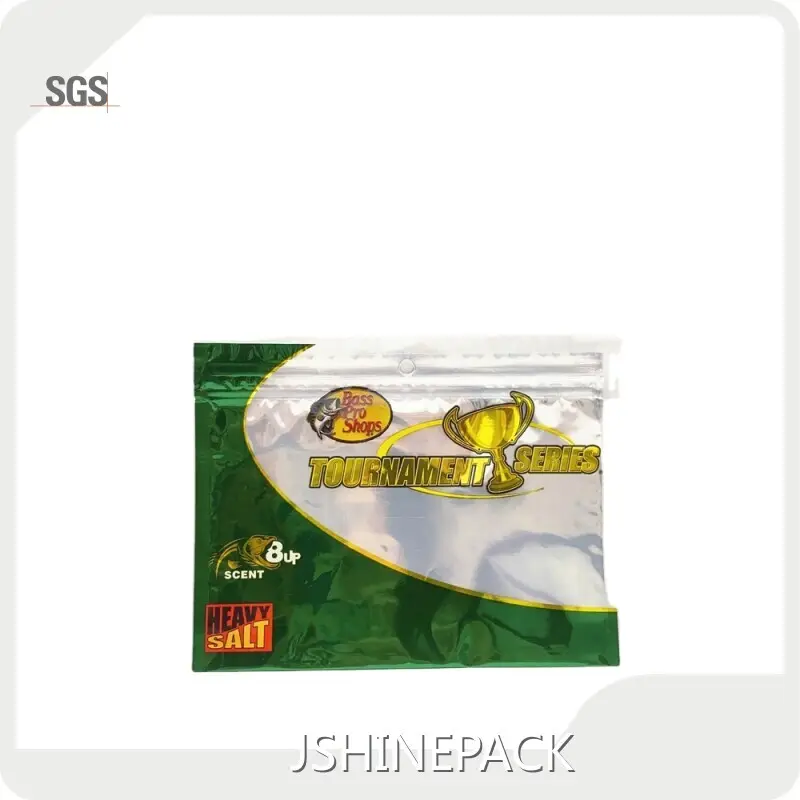 Customizedrice Packaging Bags Manufacturers Company Custom Size Accepted Custom Mylar Aluminum Foil Plastic Zipper Fishing Lure Packaging Bag 1
