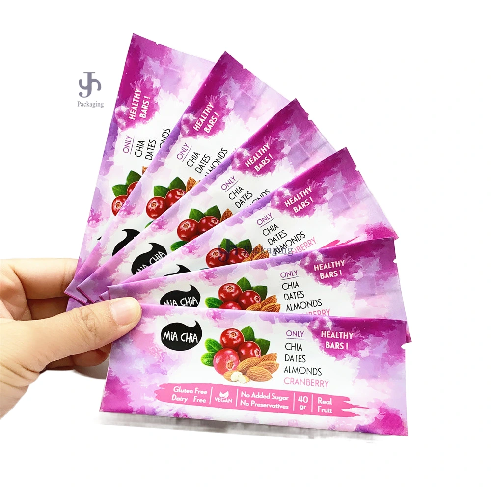 Pabrik Tas Segel Belakang Mylar Kecil yang Dicetak Kustom untuk Makanan Energy Bar | JSHINEPACK 1