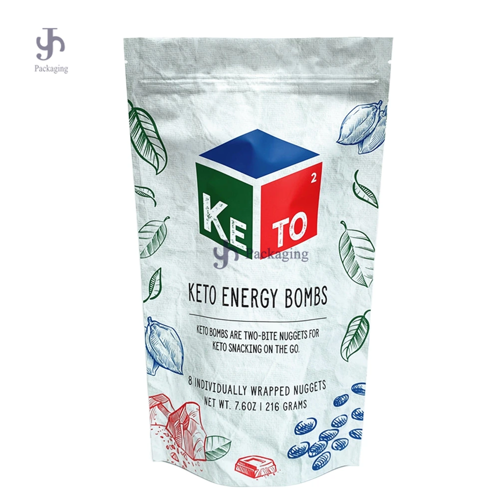 High Quality Tea Food Coffee Bags Custom Plastic Aluminum Foil Stand Up Zipper Bag 1