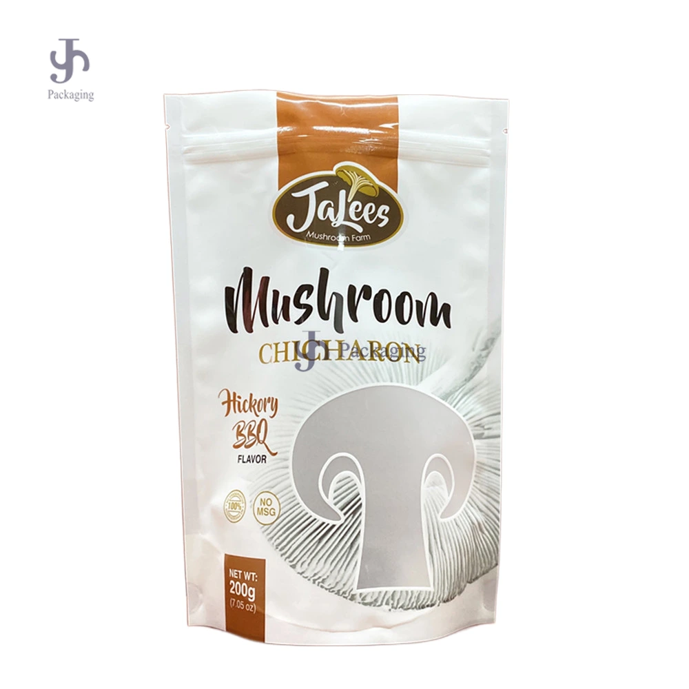 Tas Mylar Berdiri Cetak Gravure Logo Kustom dengan Jendela Bening 1