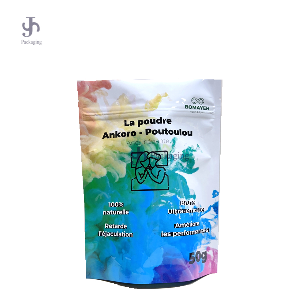 Plastic Aluminum Foil Custom Printing Stand Up Ziplock Mylar Bag 1
