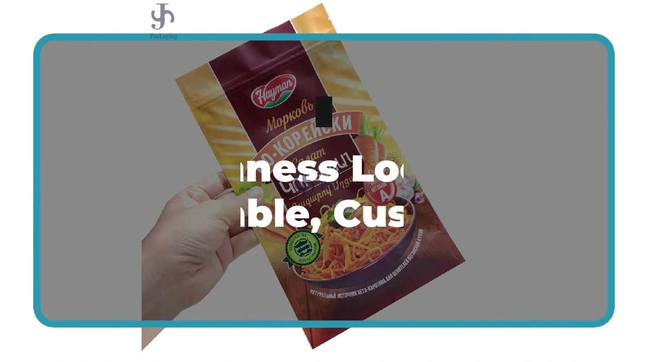 Food-Grade Stand-Up Bag with Zipper Custom Plastic-Aluminum Foil for Moisture-Proof Packaging 1