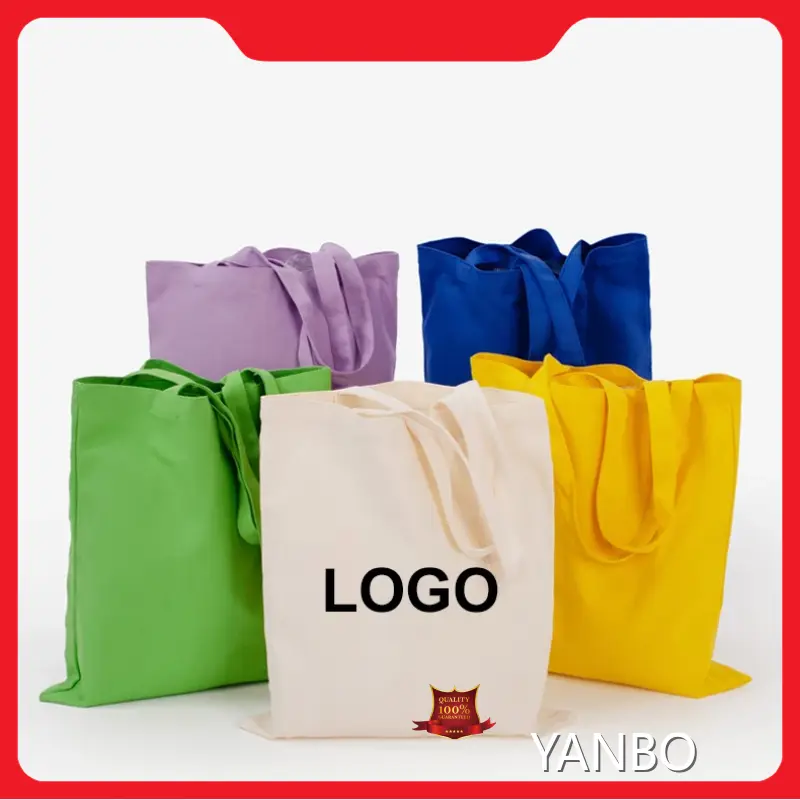 Yanbo -Baumwolltaschen akzeptieren maßgeschneiderte Logo -Baumwoll -Tasche Taschencompany 1