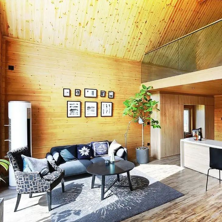 Modern Wood Cabin by DEEPBLUE SMARTHOUSE 4