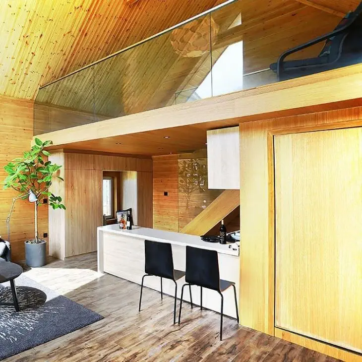 Modern Wood Cabin by DEEPBLUE SMARTHOUSE 5