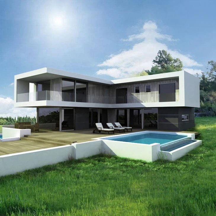 Villa préfabriquée à structure métallique 1