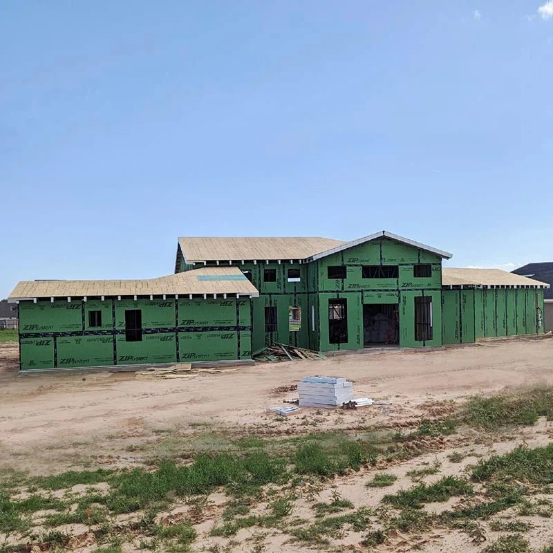 Casa prefabricada con estructura de acero ligera 1