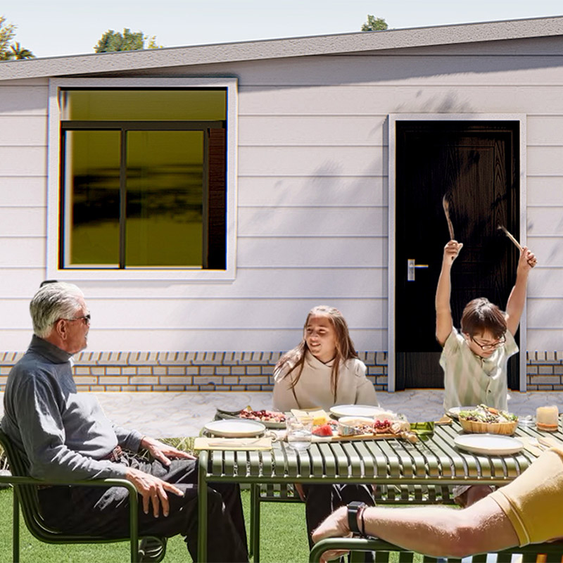 Petite maison sur roues prête à vivre Maison mobile préfabriquée avec