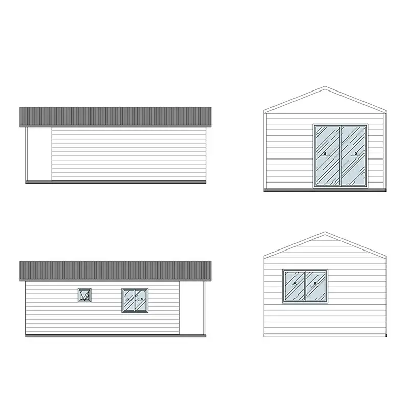 Single Family Homes Al-Mg-Mn Metal Cladding by DEEPBLUE SMARTHOUSE 6