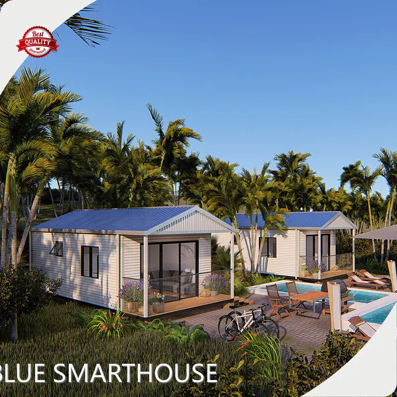 Single Family Homes Al-Mg-Mn Metal Cladding by DEEPBLUE SMARTHOUSE 1