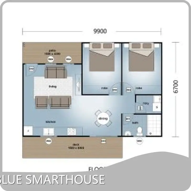 best prefab modern log homes supplier by DEEPBLUE SMARTHOUSE 1