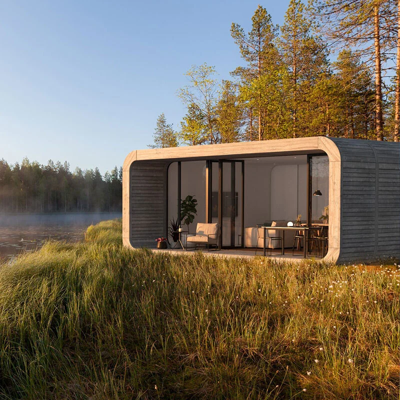 High quality Resort hotel movable pod house temporary living pods prefab houses 1