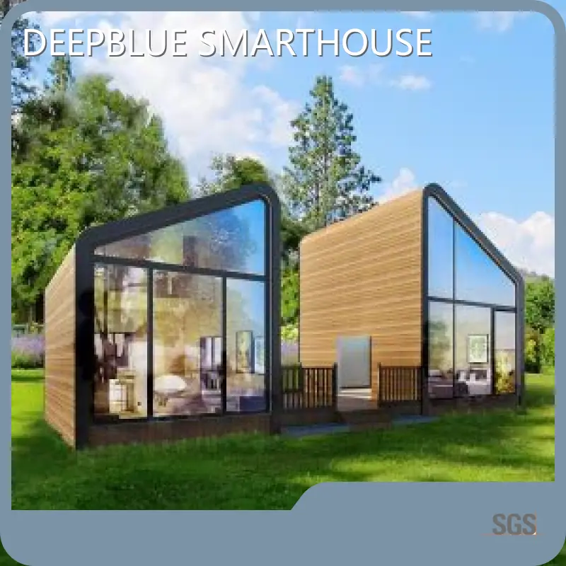 Modern Wood Cabin by DEEPBLUE SMARTHOUSE 1