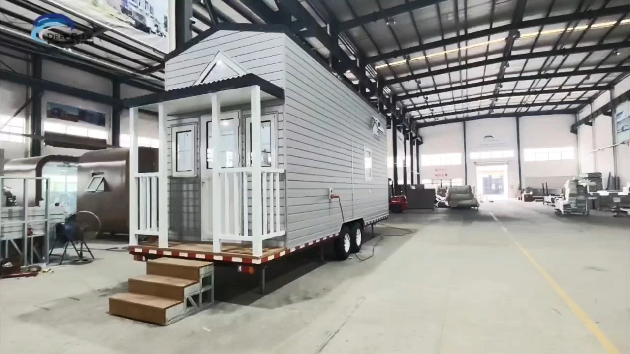 Maison mobile de luxe moderne et préfabriquée à vendre - Maison conteneur extensible, prête à être expédiée 1