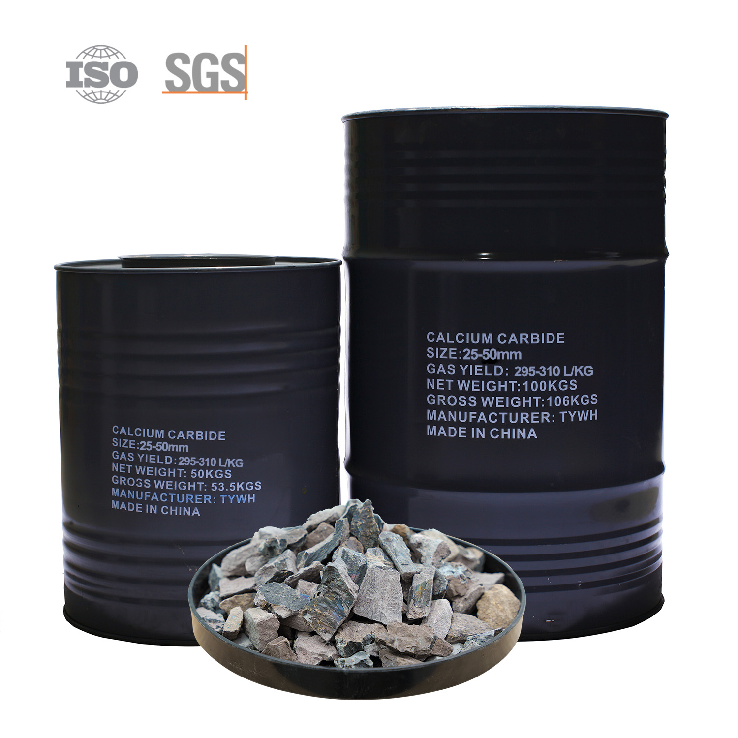 Preis pro Tonne für 25-50 mm Calciumcarbid-Schweißsteine ​​zum Schweißen 1