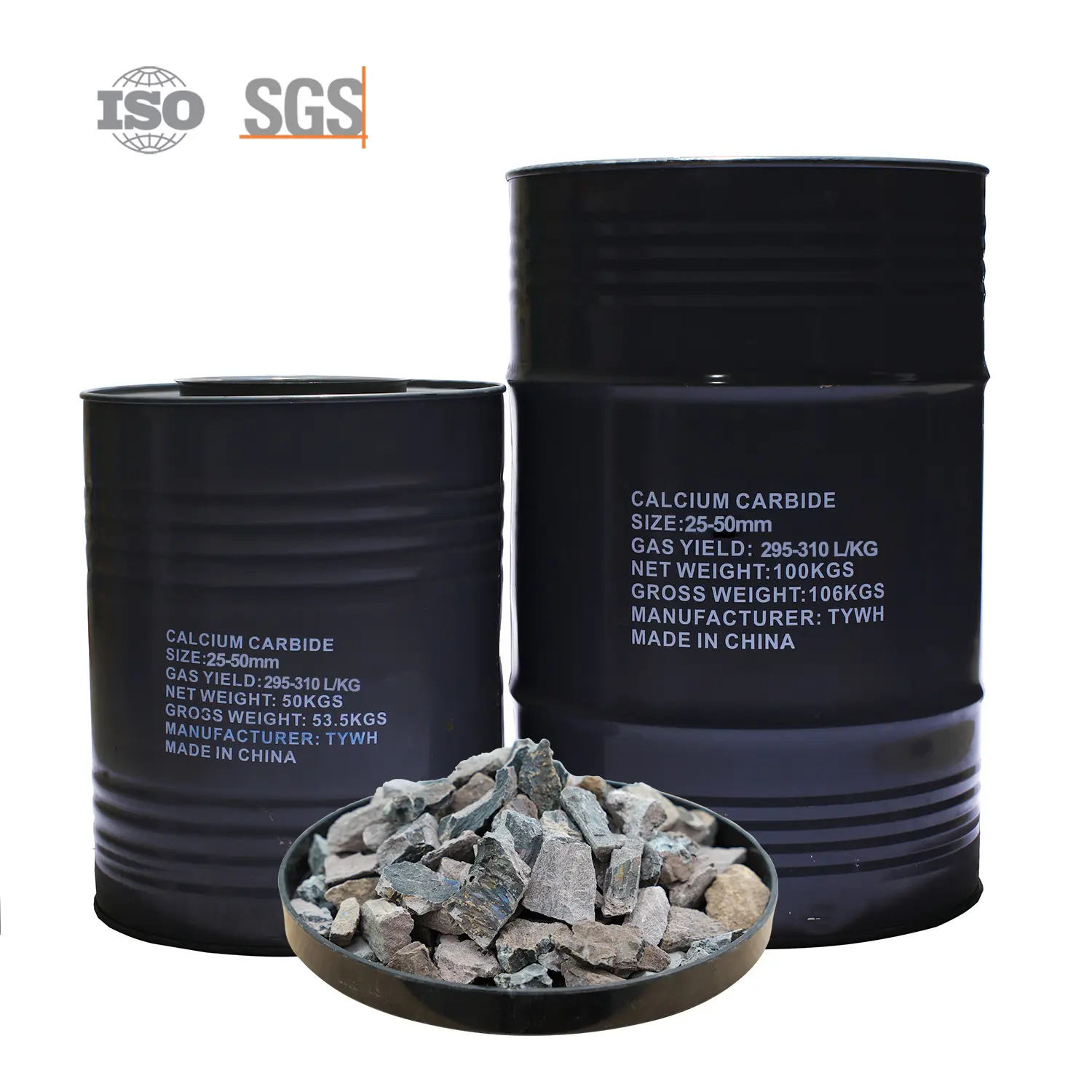 Preço de pedra de carboneto de cálcio de 25-50 mm por tonelada para soldagem 1