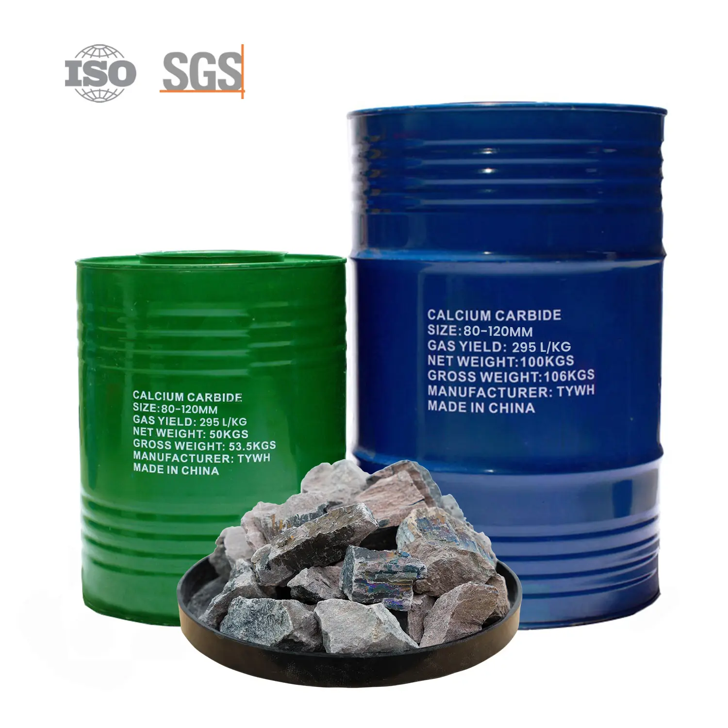Calcium Carbide 80 120mm with Gas Yield of 295L/KG for Gas Welding 1