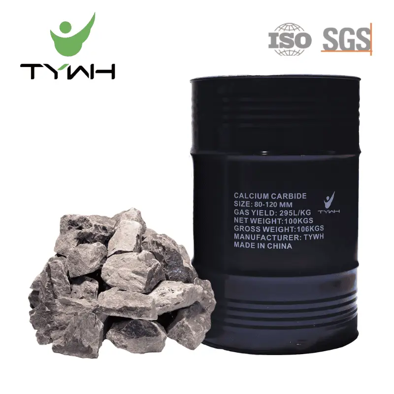 80 120 mm calcium carbide 100kg drum