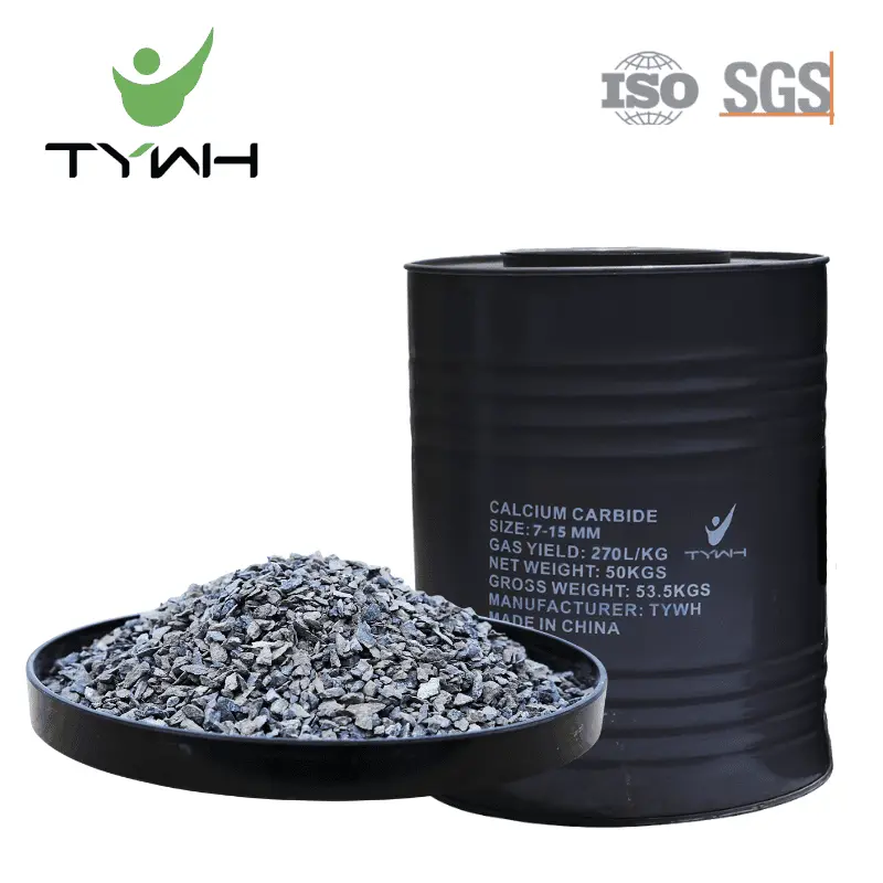 Fusto da 50 kg in carburo di calcio da 7-15 mm