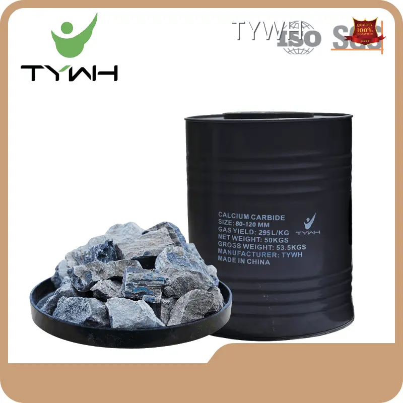 80-120 mm calcium carbide 50kg drum