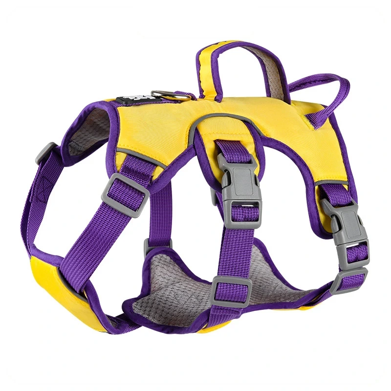 Fabricants échantillon gratuit réfléchissant imperméable à l'eau toutes les tailles Xl étape dans le harnais de gilet Oxford réglable en maille tactique pour chien de compagnie 1