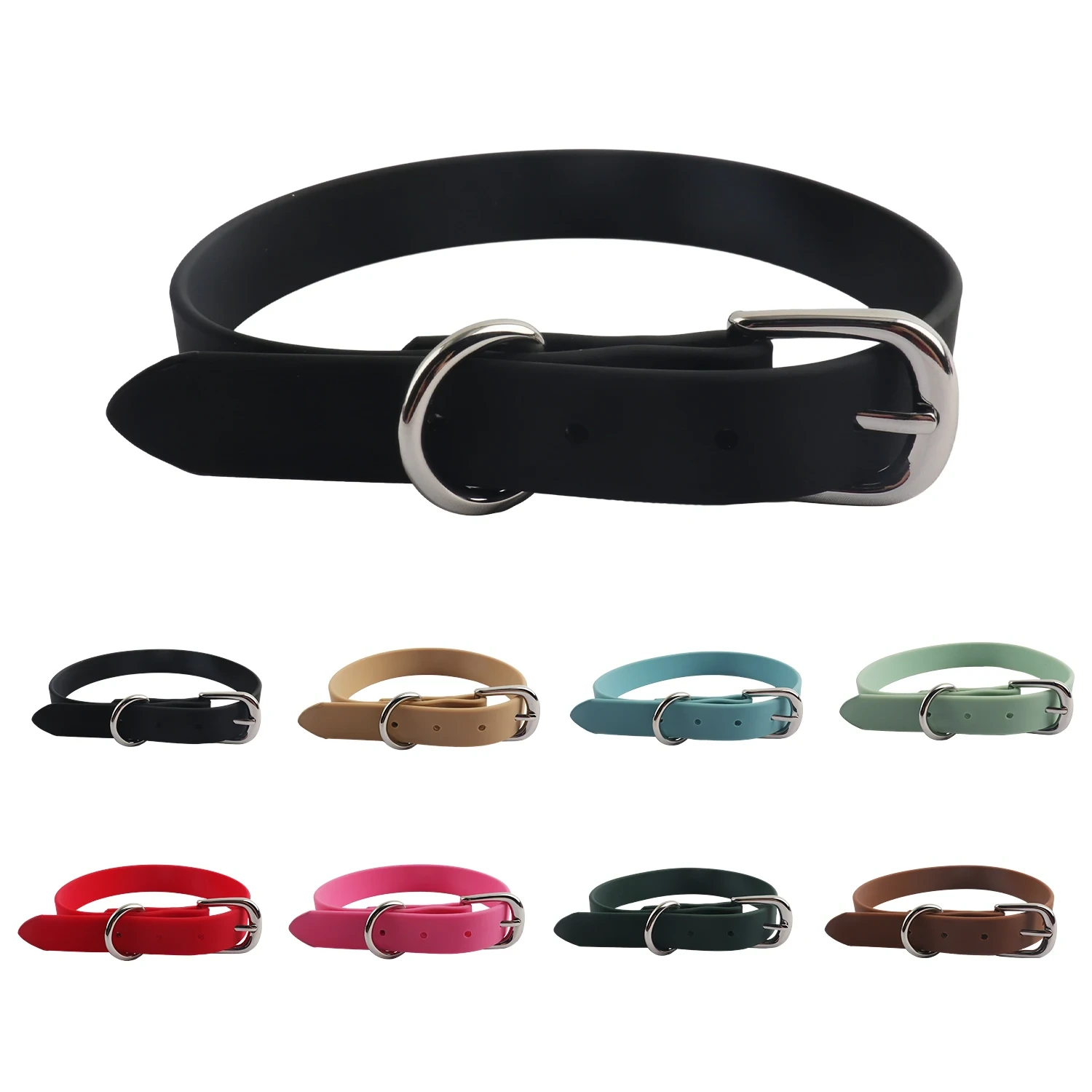 Collier de chien en PVC imperméable pour le sport de plein air 1