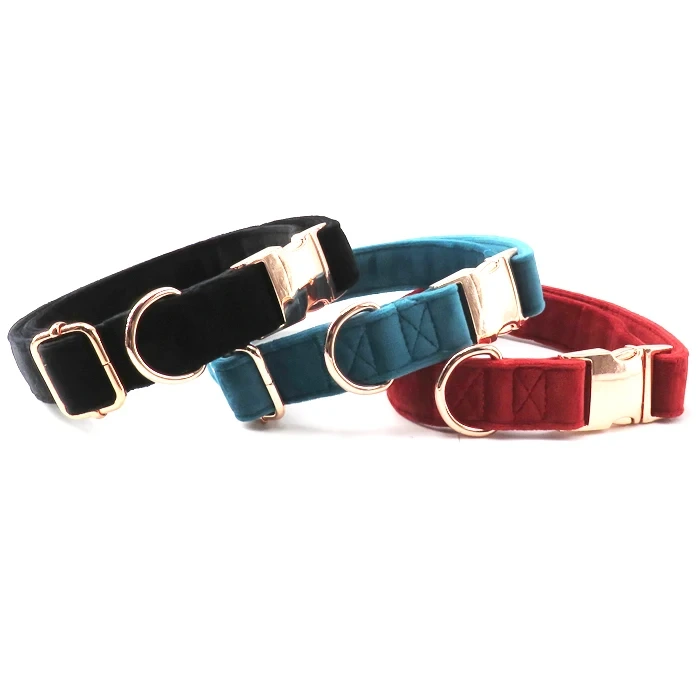 PAIRUIPETS Collier pour chien en velours doux pour animal de compagnie 1