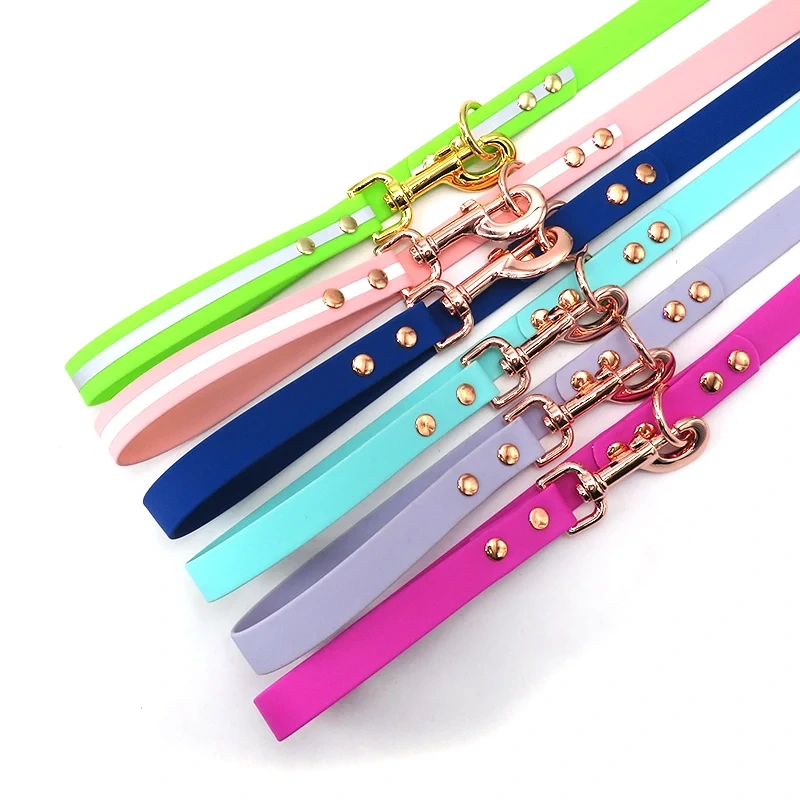Wholesale New Designer Luxury Soft Waterproof Pvc Personalized Double End Dog Leash 1