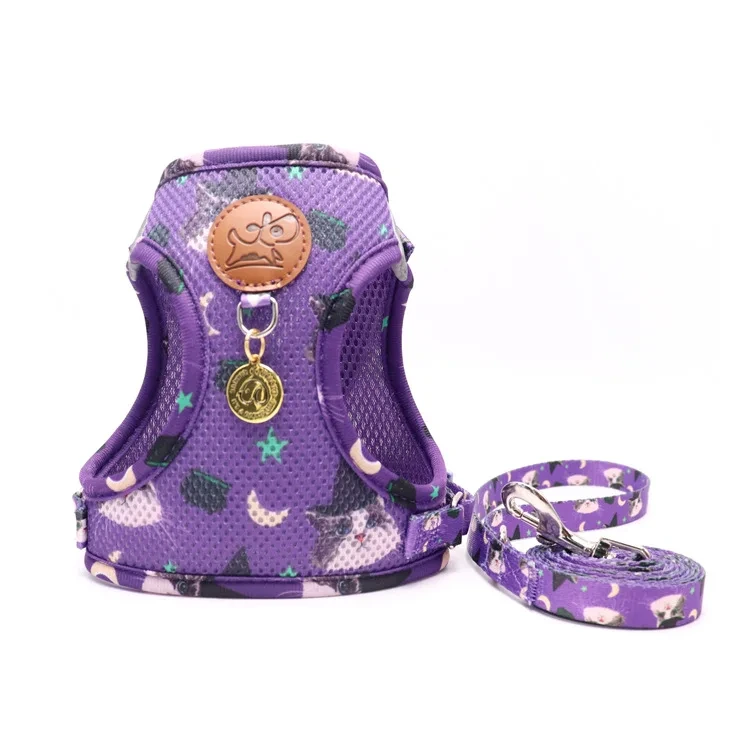 Pet Leash Summer Breathable Mesh Cloth Chest Strap Dog Walking Cat Walking Dog Pet Supplies Wholesale 1
