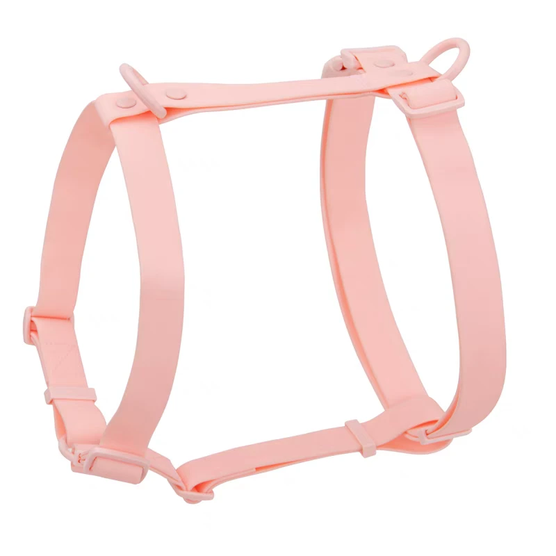 PAIRUIPETS Macarons imperméables Harnais en PVC personnalisé Harnais en PVC tricolore pour chiens 1