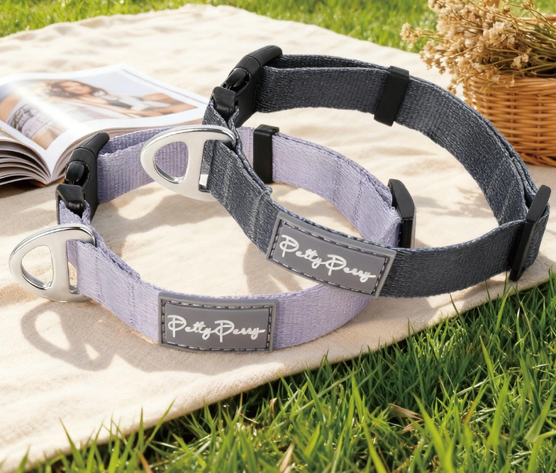 PAIRUIPETS Durable Polypropylene Webbing Dog Collar – Plastic Quick-Release Buckle, Metal D-Ring, Customizable Colors & Logo for Small/Medium Dogs 1