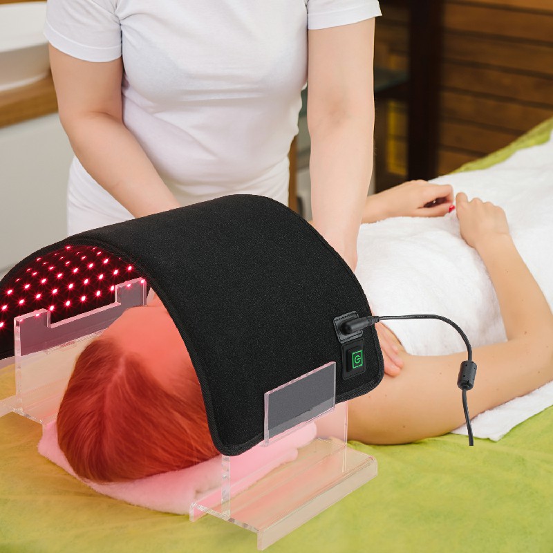 Utilizare largă Upgrade Pulse Aproape infraroșu Dispozitiv de culoare albastră 470nm 660nm 850nm Ameliorarea avansată a durerii Frumusețea facială Curele de terapie cu lumină roșie 4