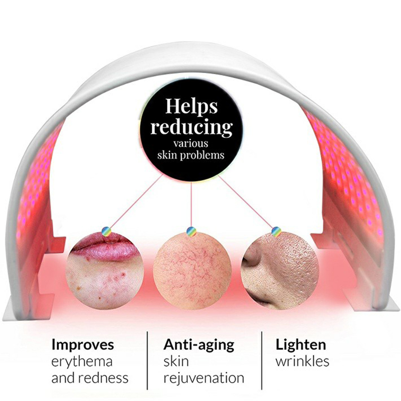Máquina LED PDT de terapia de luz roja con envoltura facial facial de 7 colores para todo el cuerpo 6