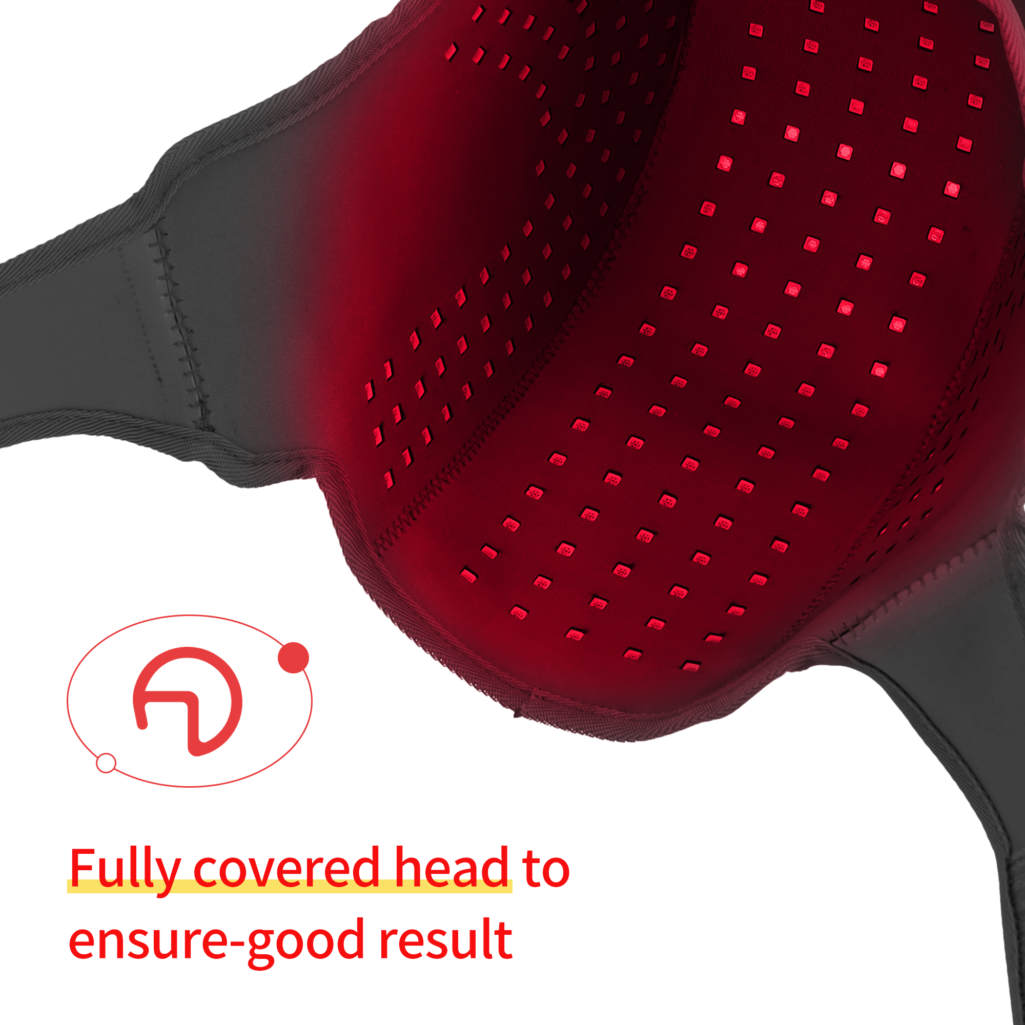 Gorro de terapia de luz roja LED con infrarrojo cercano de 450NM 670NM 810NM para el crecimiento del cabello 4