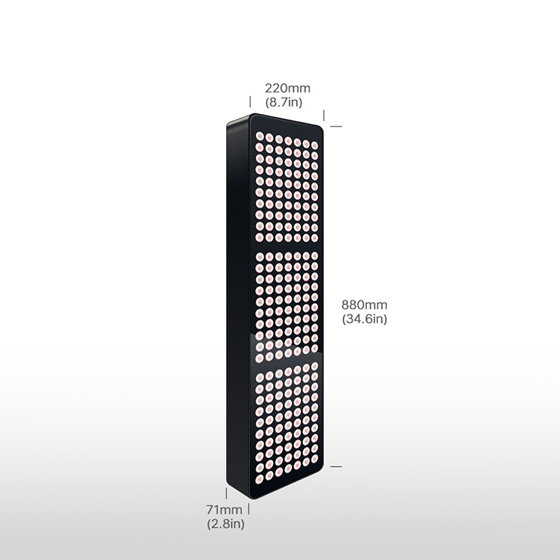 Aluminium 1000W Multi Wave 660NM 850NM nära infraröd LED Rödljusterapipanel 8