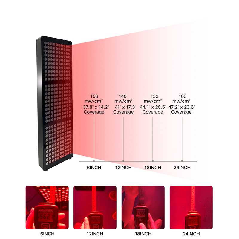 Aluminium 1500W wondgenezing Gewichtsverlies nabij infrarood LED-paneel voor roodlichttherapie 4