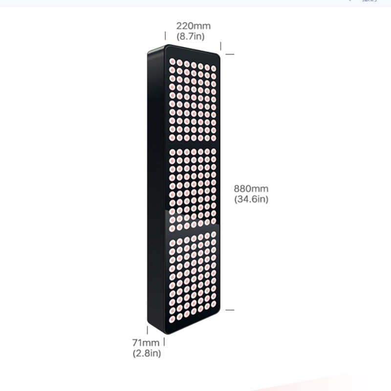Aluminium 1500W wondgenezing Gewichtsverlies nabij infrarood LED-paneel voor roodlichttherapie 6
