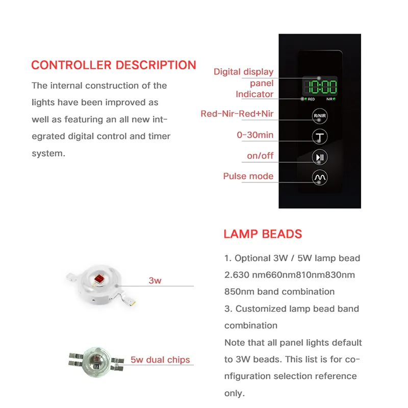 Red Light Panel for Wholesale SG-AL-3600free Design 5