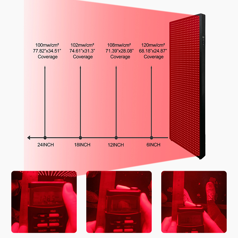 High Power 6000W Big Size Full Body Treatment 660NM 850NM Near Infrared LED Red Light Therapy Panel 7