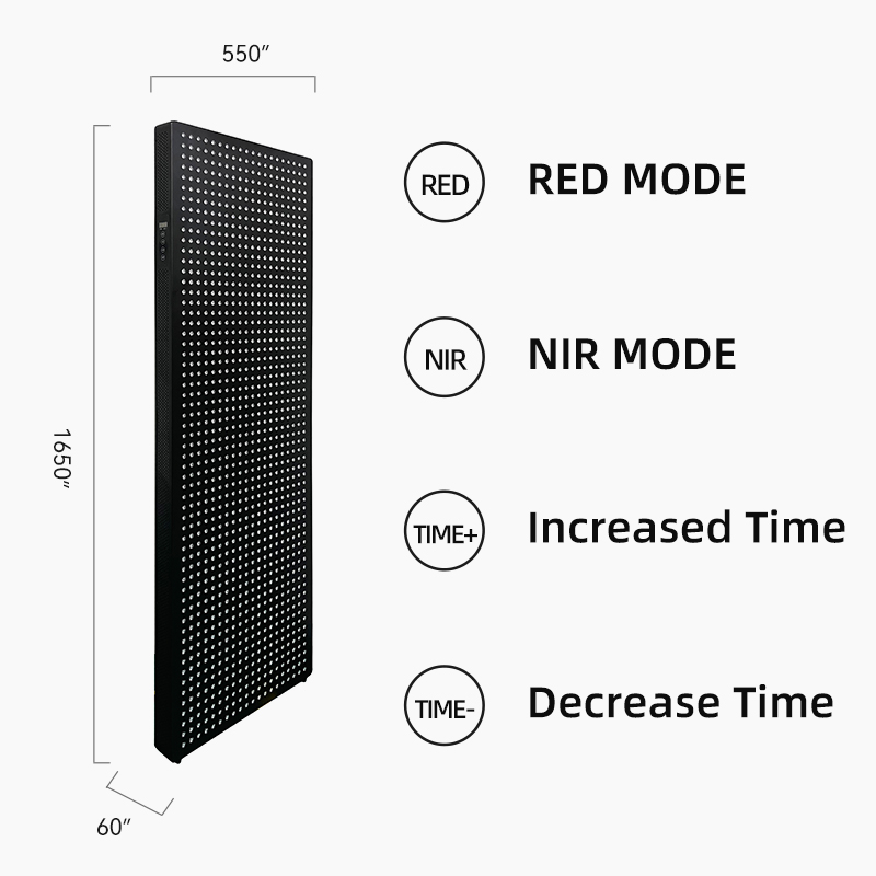 High Power 6000W Big Size Full Body Treatment 660NM 850NM Near Infrared LED Red Light Therapy Panel 8
