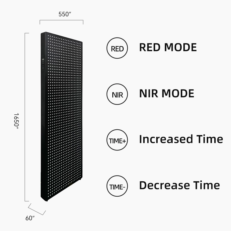 Panneau de corps complet de grande puissance de grande puissance 660 nm 850 nm près de la luminothérapie rouge LED infrarouge -1 8