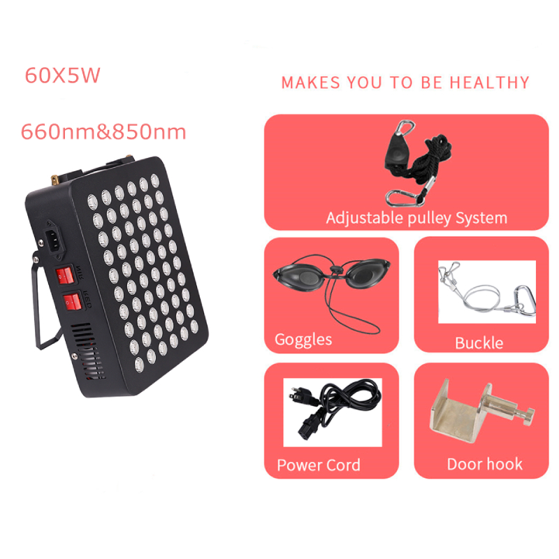 Доступная по лучшей цене OEM ODM 660nm 850nm 300W ближняя инфракрасная панель для ухода за кожей со светодиодной панелью красного света 6