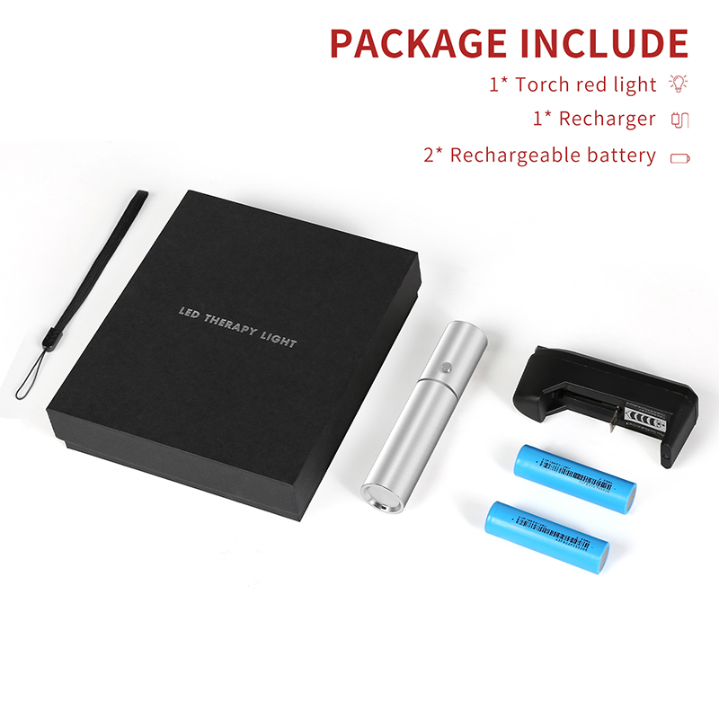 Draagbare Handheld Koortslip Rood Licht Therapie Pen Gezicht Huid Schoonheid Infrarood Therapie Zaklamp Rode Led Huid Pen Gezichtslicht 5
